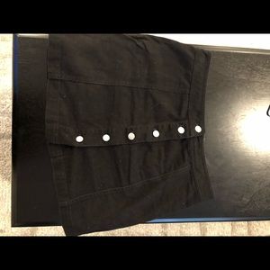 High waisted jean skirt